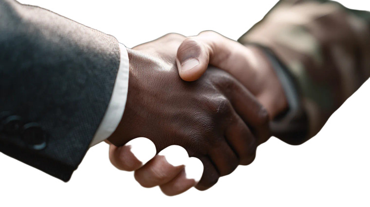 Elegant Handshake V2 Vinyl Car Decal Sticker – Waterproof & UV-Resistant 