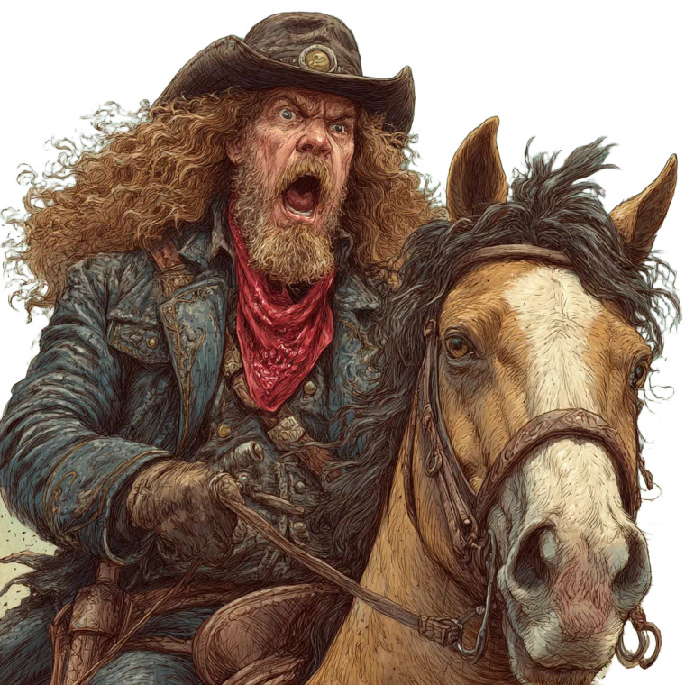 Bustin' Mustaine Vinyl Car Decal Sticker – Waterproof & UV-Resistant 