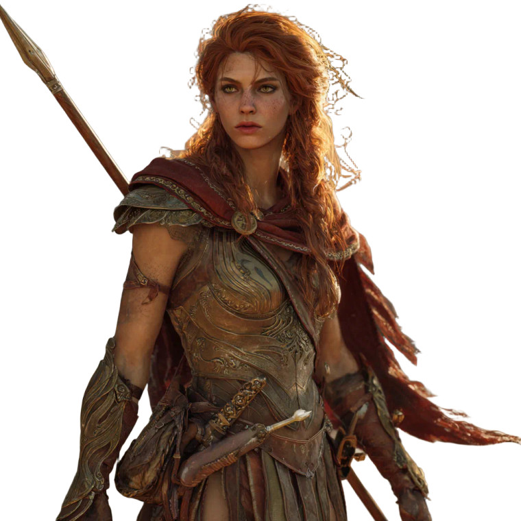 Warrior Woman V17 Vinyl Car Decal Sticker – Waterproof & UV-Resistant 