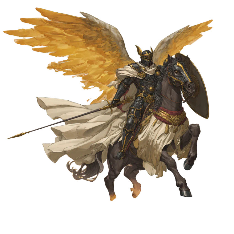 Dark Knight Pegasus Vinyl Car Decal Sticker – Waterproof & UV-Resistant 