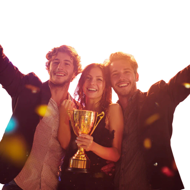 Victorious Team Celebration Vinyl Car Decal Sticker – Waterproof & UV-Resistant 