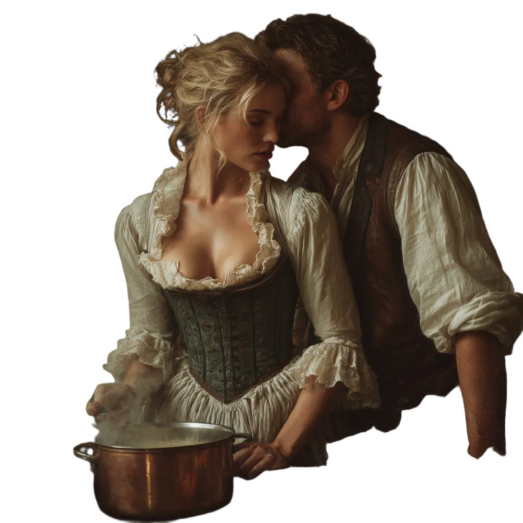Fantasy Kitchen Romance Vinyl Car Decal Sticker – Waterproof & UV-Resistant 