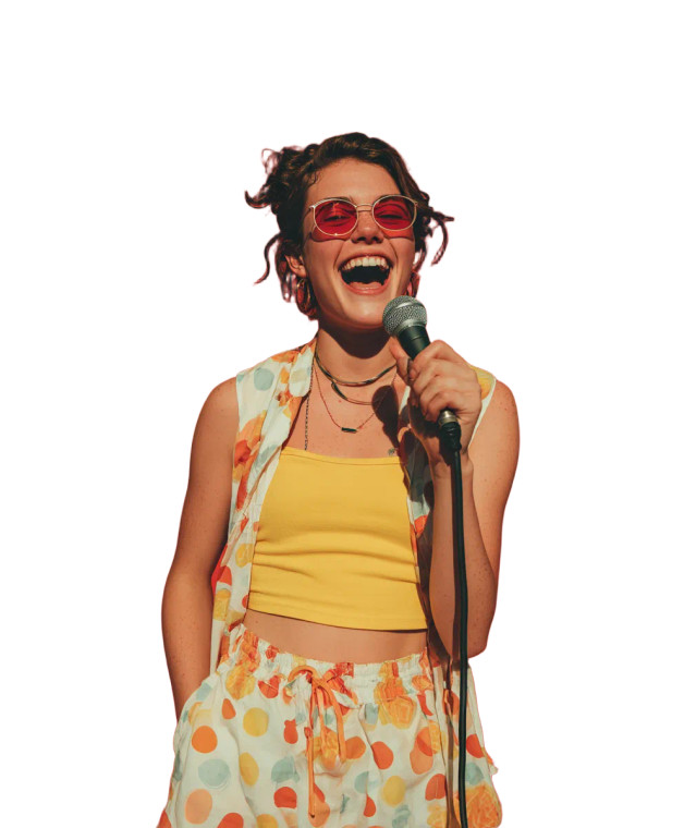 Singing Girl V2 Vinyl Car Decal Sticker – Waterproof & UV-Resistant 