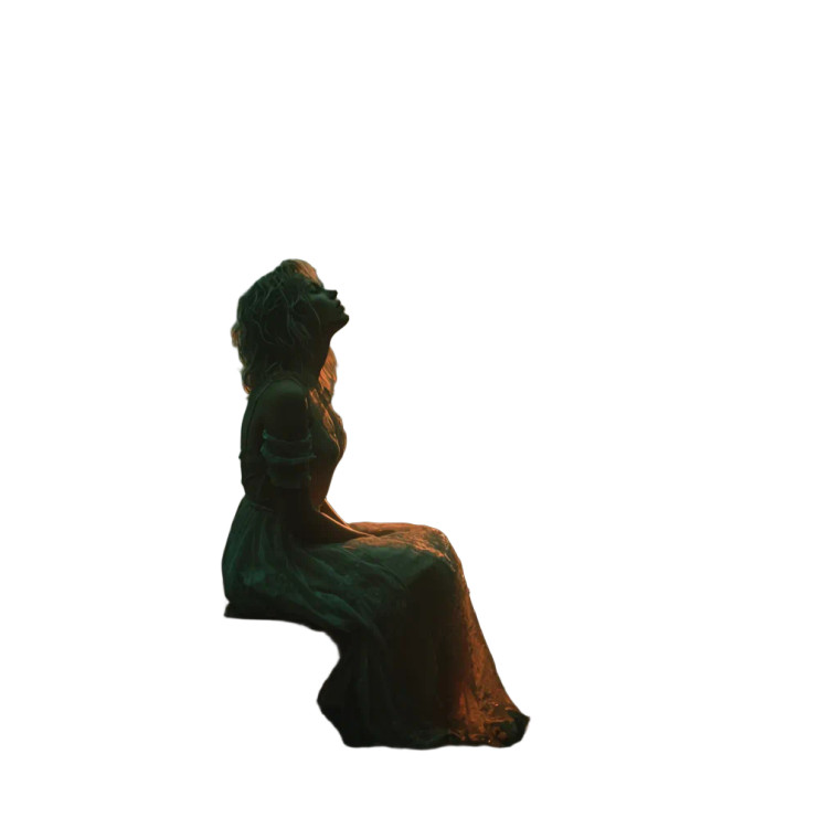 Eerie Forest Woman Vinyl Car Decal Sticker – Waterproof & UV-Resistant 