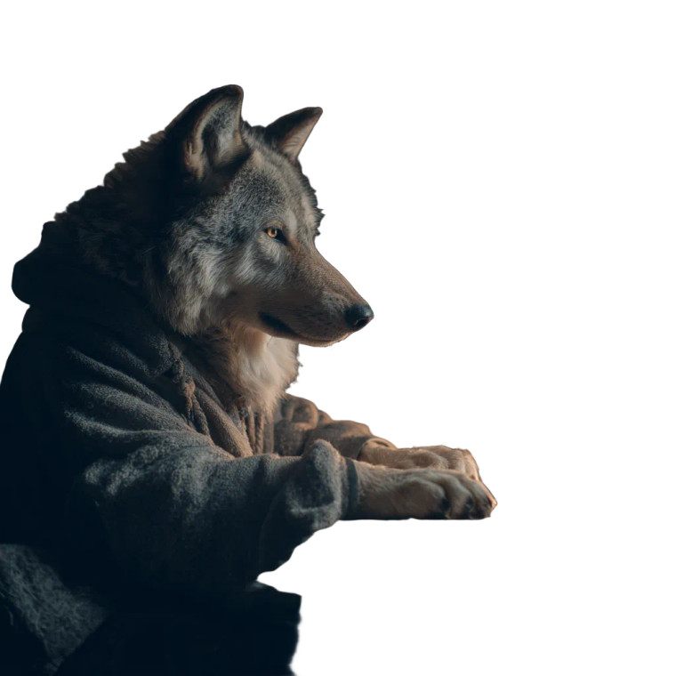 Wolf Stock Trader Vinyl Car Decal Sticker – Waterproof & UV-Resistant 
