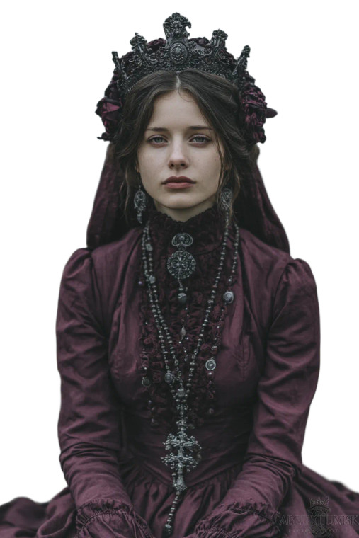 Goth Empress Vinyl Car Decal Sticker – Waterproof & UV-Resistant 