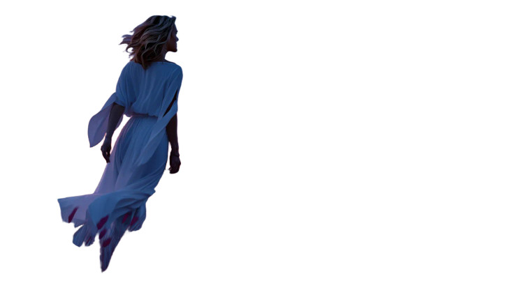 Fantasy Woman Running Vinyl Car Decal Sticker – Waterproof & UV-Resistant 