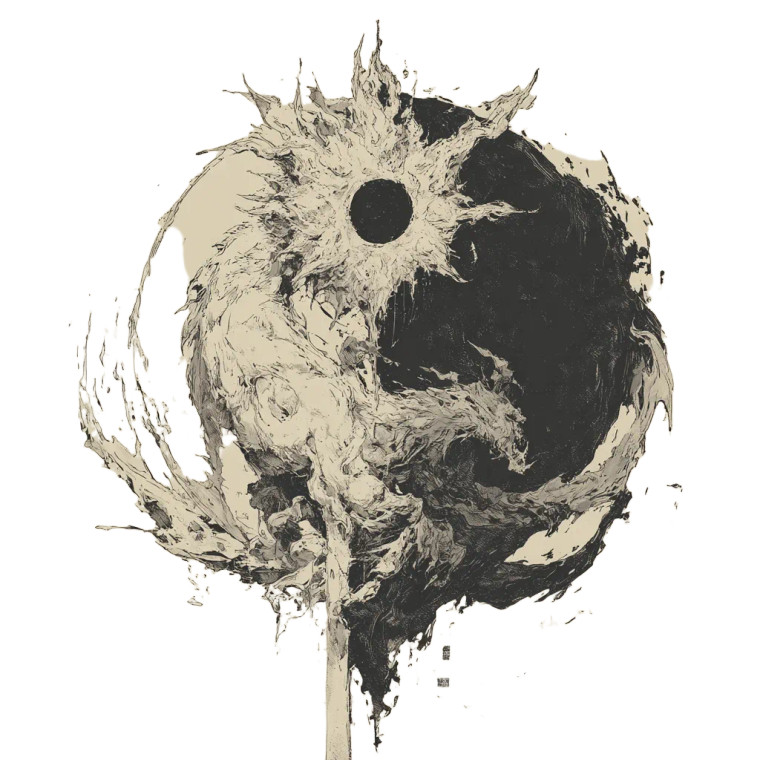 Yin Yang Monstrosity Vinyl Car Decal Sticker – Waterproof & UV-Resistant 
