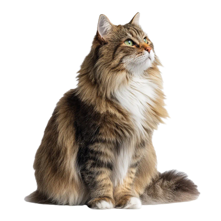 Long-Haired Cat V2 Vinyl Car Decal Sticker – Waterproof & UV-Resistant 