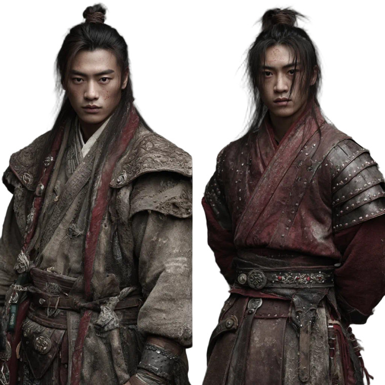 Ancient Chinese Hero V4 Vinyl Car Decal Sticker – Waterproof & UV-Resistant 