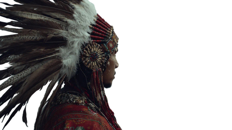 Indigenous Watcher Vinyl Car Decal Sticker – Waterproof & UV-Resistant 