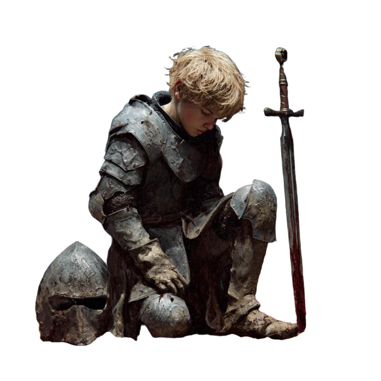 Young Knight V2 Vinyl Car Decal Sticker – Waterproof & UV-Resistant 