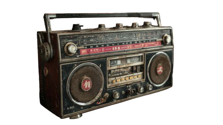Vintage Tape Recorder Vinyl Car Decal Sticker – Waterproof & UV-Resistant 