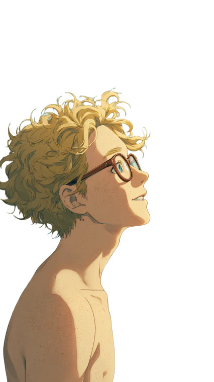 Blonde Boy Smiling V3 Vinyl Car Decal Sticker – Waterproof & UV-Resistant 