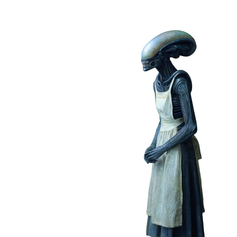 Xenomorph Queen Painting Vinyl Car Decal Sticker – Waterproof & UV-Resistant 