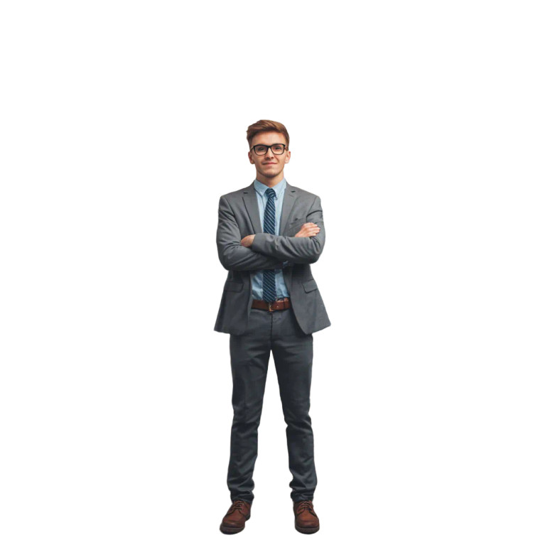 Tiny Office Worker Vinyl Car Decal Sticker – Waterproof & UV-Resistant 