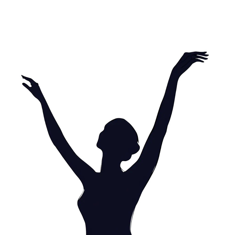 Stretching Silhouette Vinyl Car Decal Sticker – Waterproof & UV-Resistant 