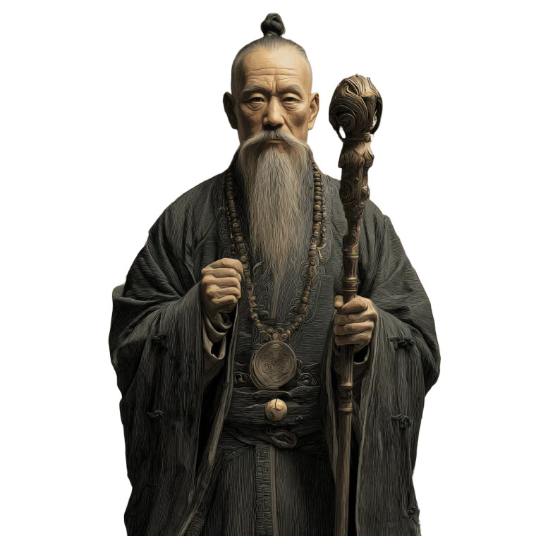Taoist Priest V2 Vinyl Car Decal Sticker – Waterproof & UV-Resistant 