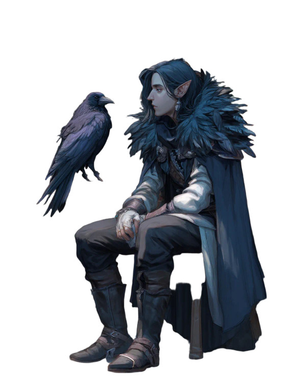 Moon Elf Sorcerer Vinyl Car Decal Sticker – Waterproof & UV-Resistant 