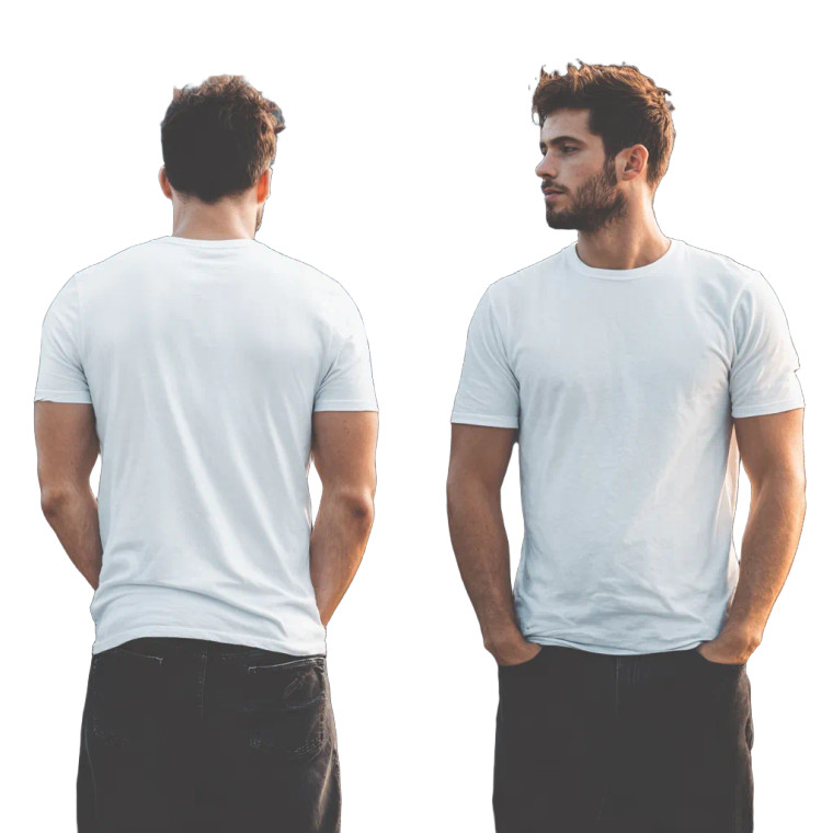 Plain T-Shirt Mockup Vinyl Car Decal Sticker – Waterproof & UV-Resistant 