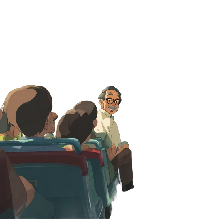 Cheerful Bus Driver Vinyl Car Decal Sticker – Waterproof & UV-Resistant 