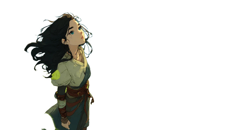 Serene Warrior Woman Vinyl Car Decal Sticker – Waterproof & UV-Resistant 