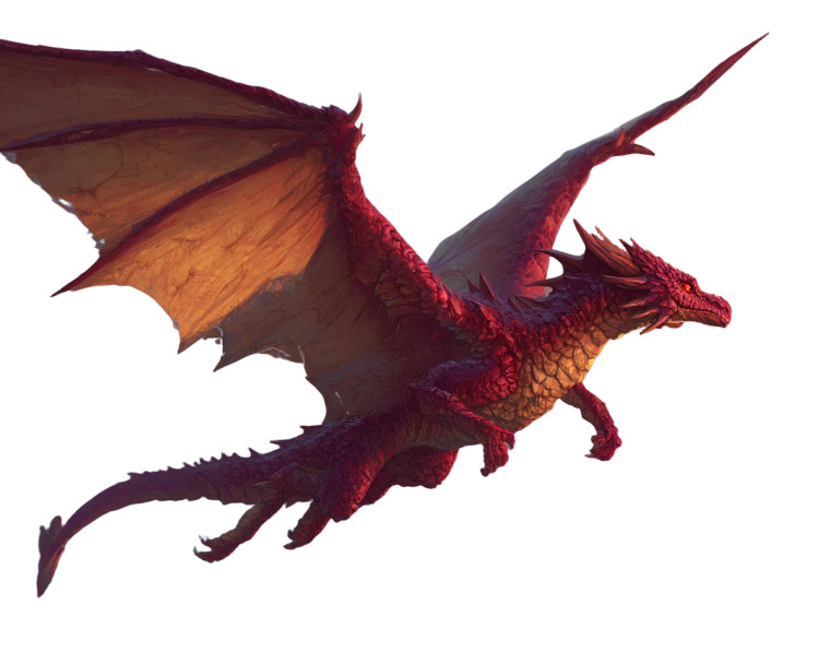 Majestic Red Dragon V10 Vinyl Car Decal Sticker – Waterproof & UV-Resistant 