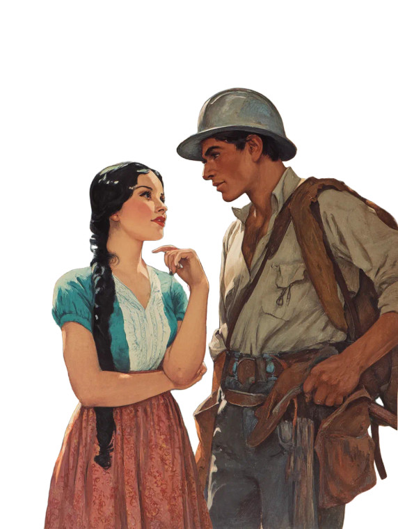 Mexican Miner Flirting Vinyl Car Decal Sticker – Waterproof & UV-Resistant 