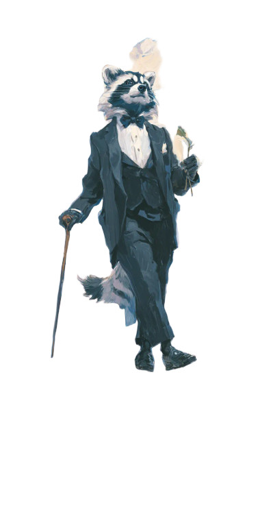 Raccoon Fool Tarot Vinyl Car Decal Sticker – Waterproof & UV-Resistant 