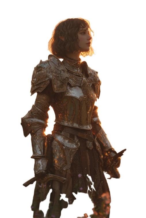 Elf Cleric Healing Vinyl Car Decal Sticker – Waterproof & UV-Resistant 