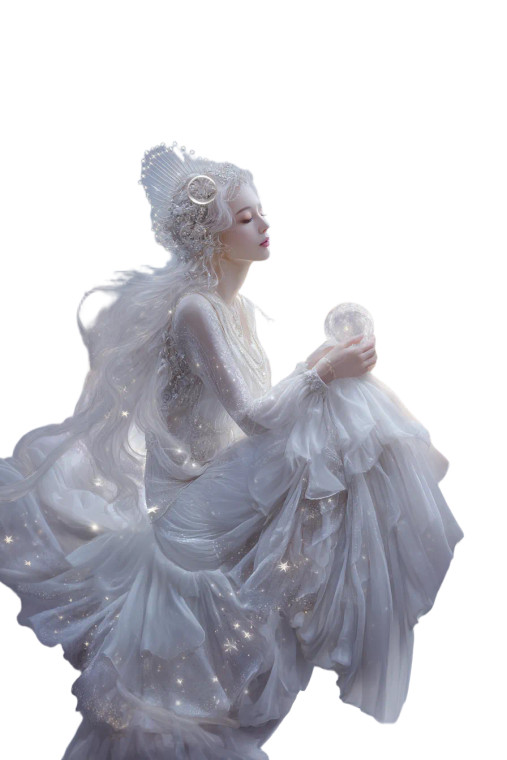 Moon Goddess V17 Vinyl Car Decal Sticker – Waterproof & UV-Resistant 