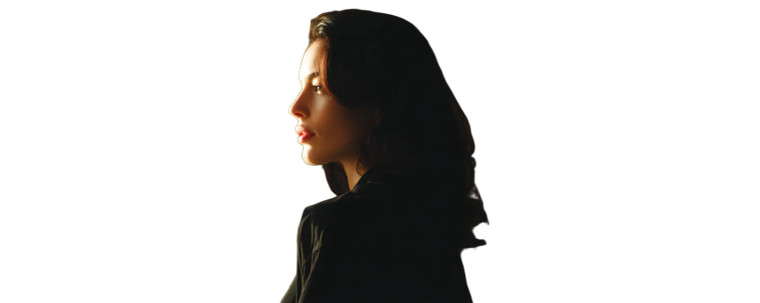 Mysterious Woman Peering Vinyl Car Decal Sticker – Waterproof & UV-Resistant 