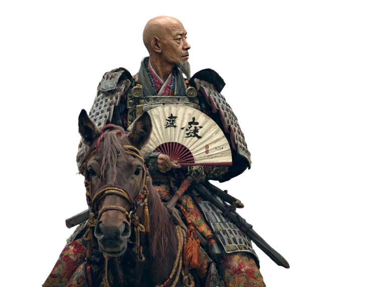 Shinto Priest Warrior Vinyl Car Decal Sticker – Waterproof & UV-Resistant 