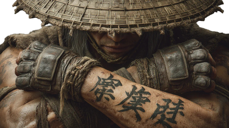 Martial Artist Portrait V2 Vinyl Car Decal Sticker – Waterproof & UV-Resistant 