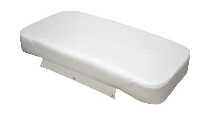 WISE Seating Premier Series Seat Cushion | Convert Cooler Into Perfect Seat | For Yeti 65 QT | Marine-Grade Vinyl | White