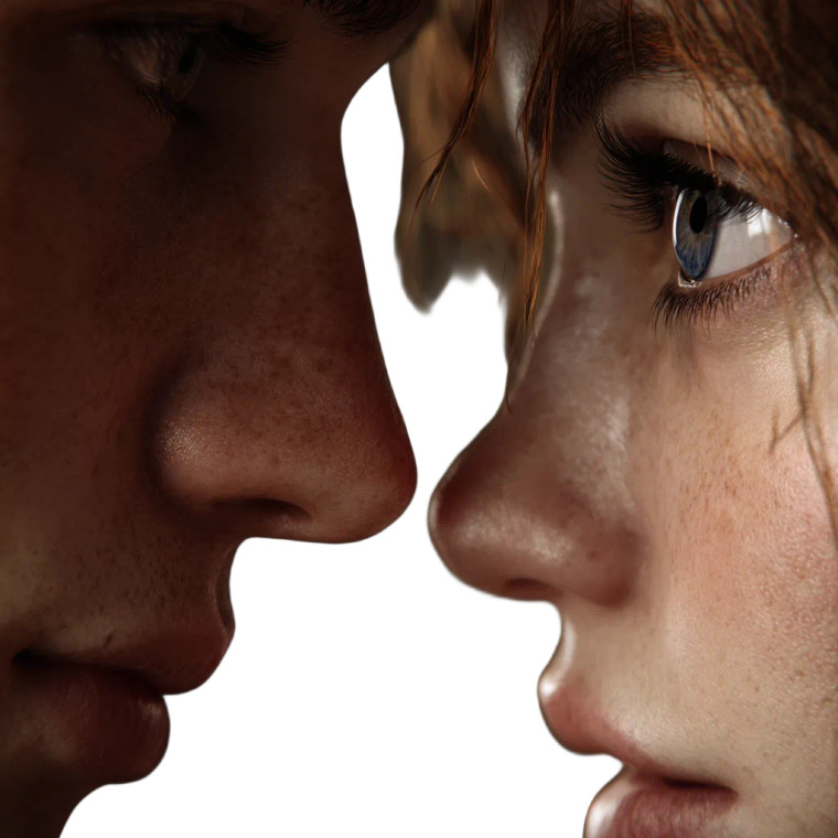 Romantic Young Couple Vinyl Car Decal Sticker – Waterproof & UV-Resistant 