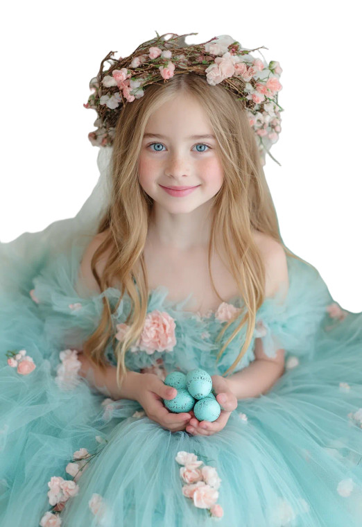 Girl In Blue Dress V3 Vinyl Car Decal Sticker – Waterproof & UV-Resistant 