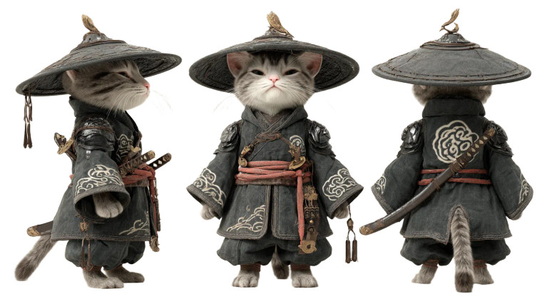 Anthropomorphic Cat Soldier V3 Vinyl Car Decal Sticker – Waterproof & UV-Resistant 