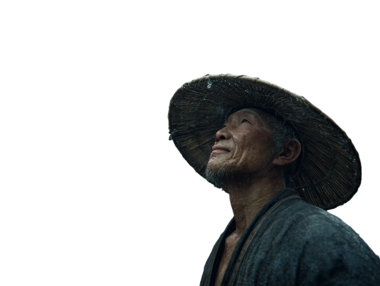 Villagers In Rain Vinyl Car Decal Sticker – Waterproof & UV-Resistant 