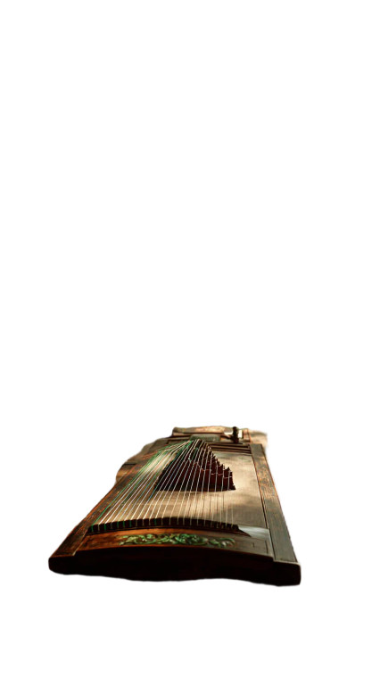 Ancient Chinese Zither Vinyl Car Decal Sticker – Waterproof & UV-Resistant 