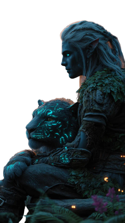 Forest Elf Guardian Vinyl Car Decal Sticker – Waterproof & UV-Resistant 