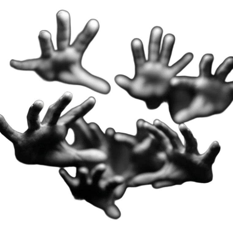 Grasping Hands V2 Vinyl Car Decal Sticker – Waterproof & UV-Resistant 