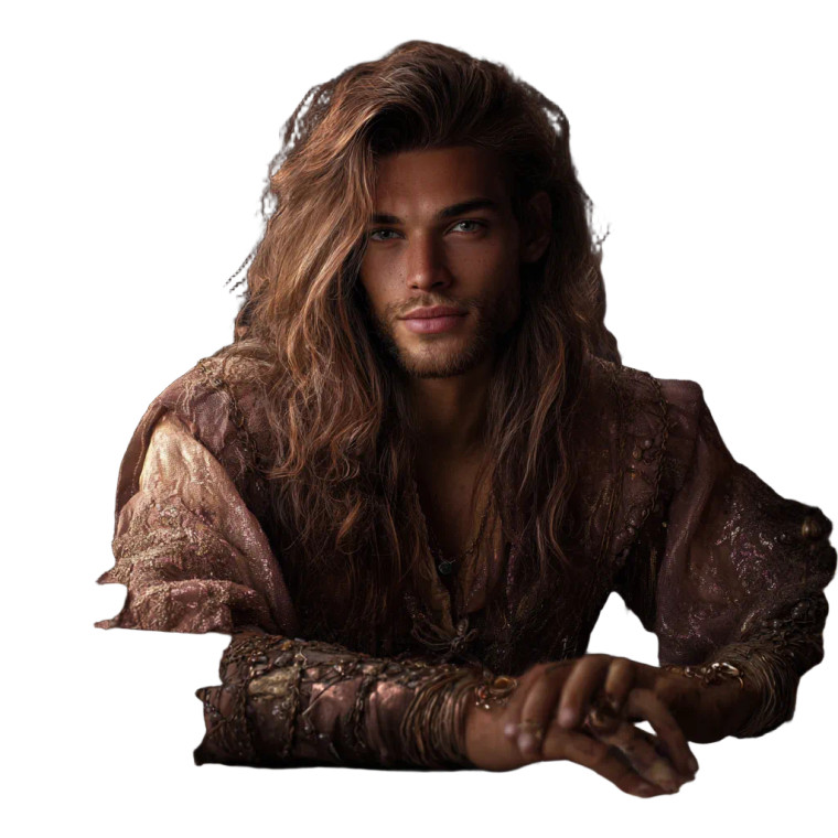 Fantasy Handsome Man Vinyl Car Decal Sticker – Waterproof & UV-Resistant 
