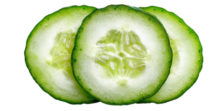 Juicy Cucumber Slice Vinyl Car Decal Sticker – Waterproof & UV-Resistant 