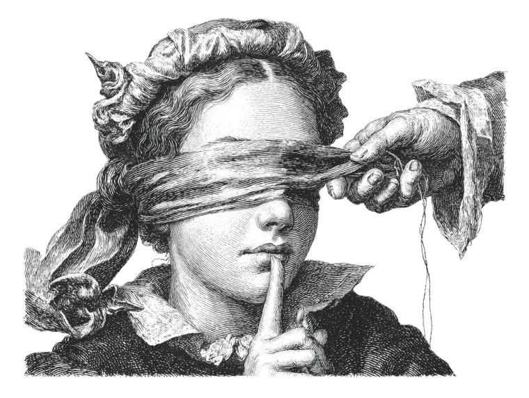 Blindfolded Puppet Woman Vinyl Car Decal Sticker – Waterproof & UV-Resistant 