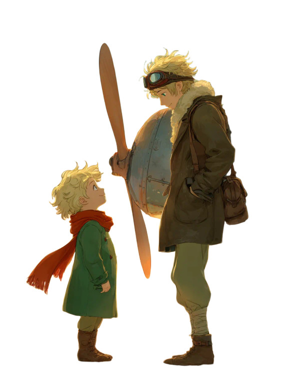 Le Petit Prince Scene Vinyl Car Decal Sticker – Waterproof & UV-Resistant 