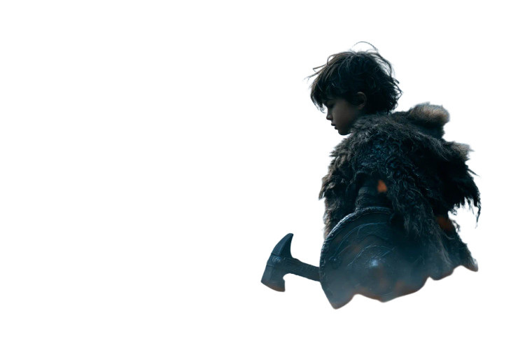 Fantasy Viking Child Vinyl Car Decal Sticker – Waterproof & UV-Resistant 