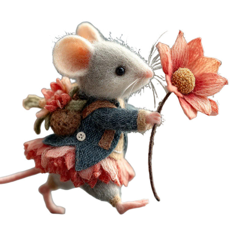 Fairy Tale Mouse Vinyl Car Decal Sticker – Waterproof & UV-Resistant 