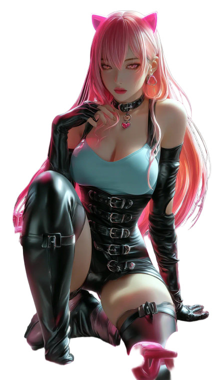 Cyberpunk Anime Girl V71 Vinyl Car Decal Sticker – Waterproof & UV-Resistant 