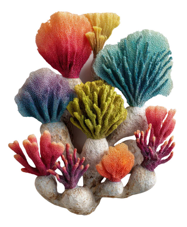 Colorful Coral Art Vinyl Car Decal Sticker – Waterproof & UV-Resistant 